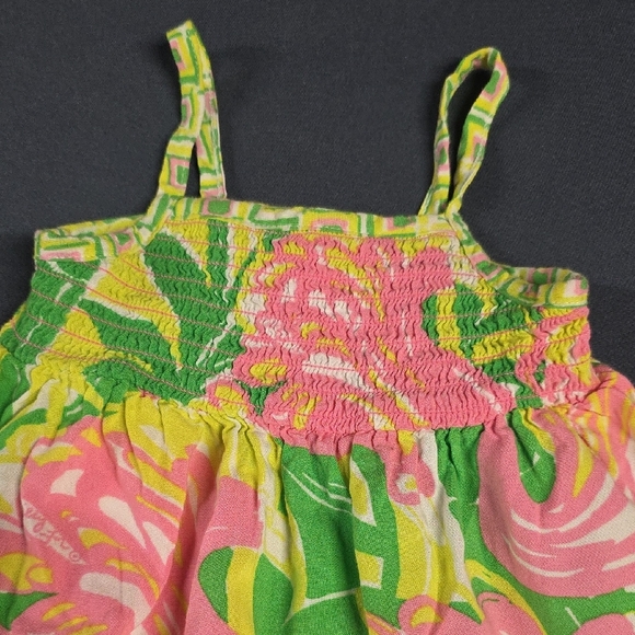 Lilly Pulitzer Pink and Green Little girls Floral Dress Target collection - Picture 2 of 6
